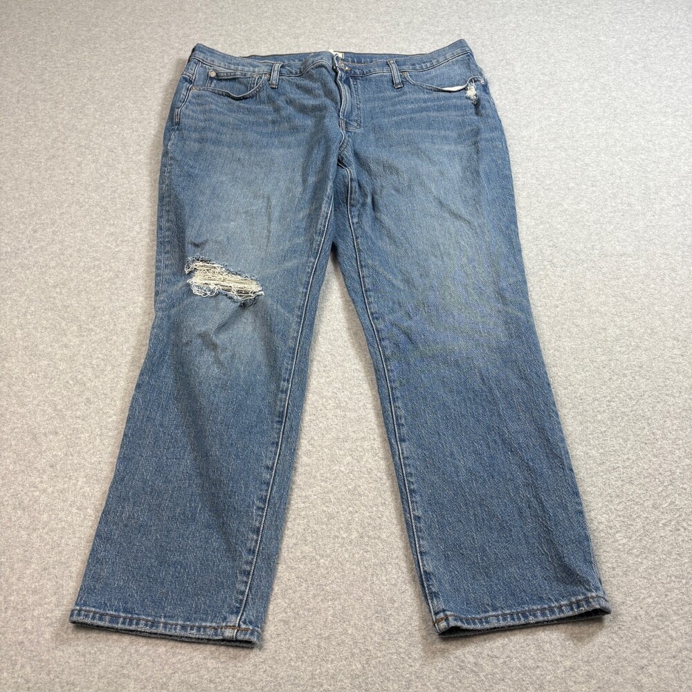 Madewell Jeans Women 33 Blue Mid Rise Perfect Vintage Loose Denim Pant Comfortab